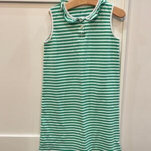 Classic Prep Green and White Striped Dress